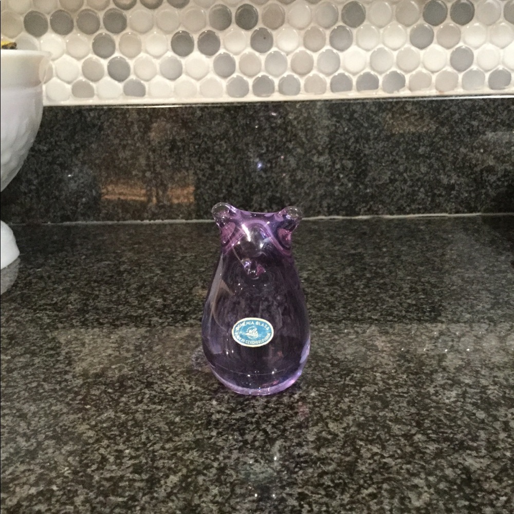 Bohemian Glass Bear Figure